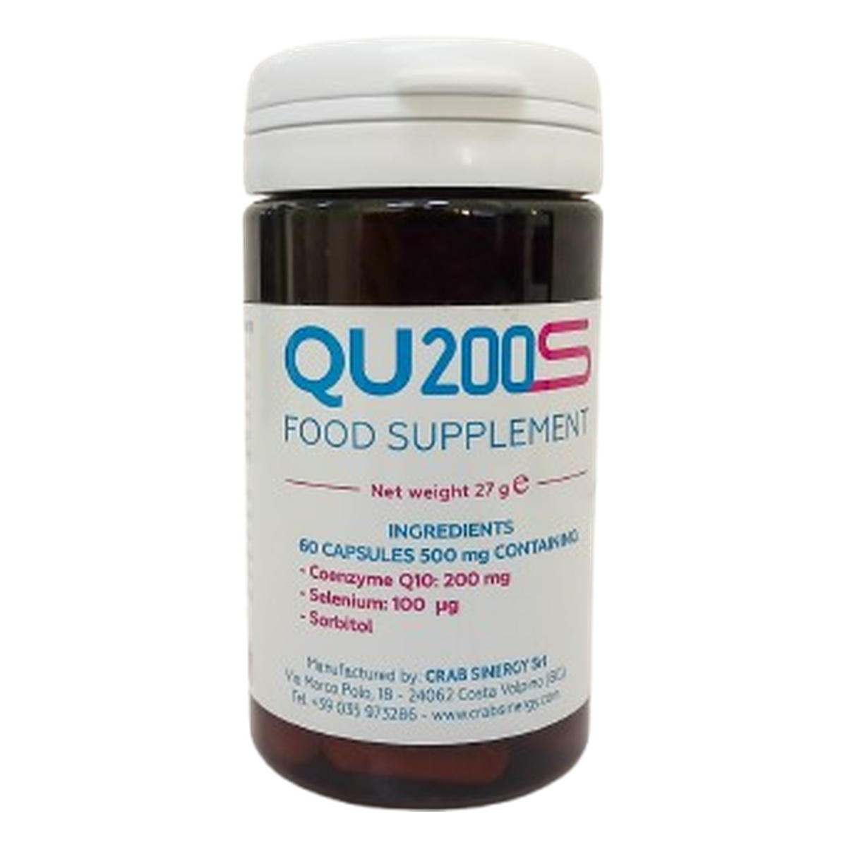 QU200S Food Supplement - 60 Capsules